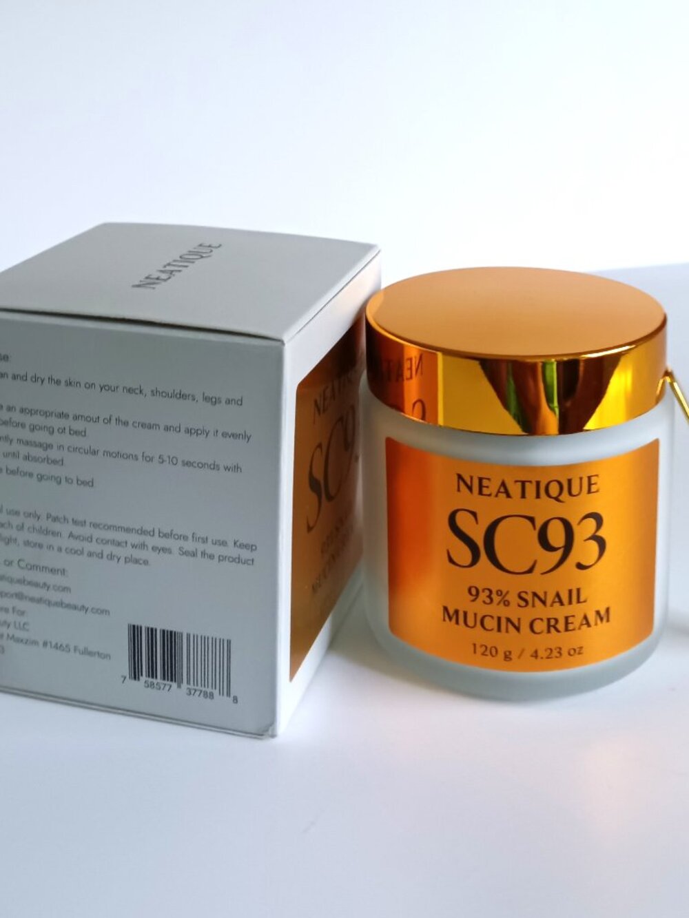 SC93 - 93% Snail Mucin Cream - 120 g.